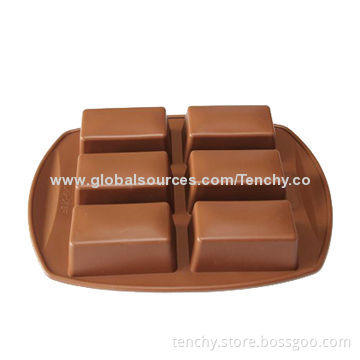 6-cup silicone chocolate pan